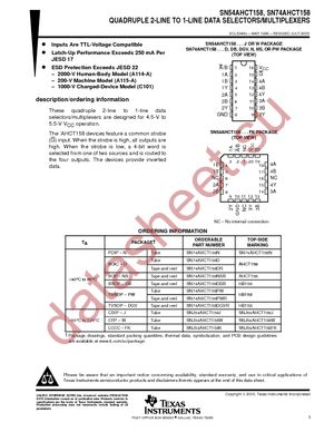 SN74AHCT158DGVRE4 datasheet  